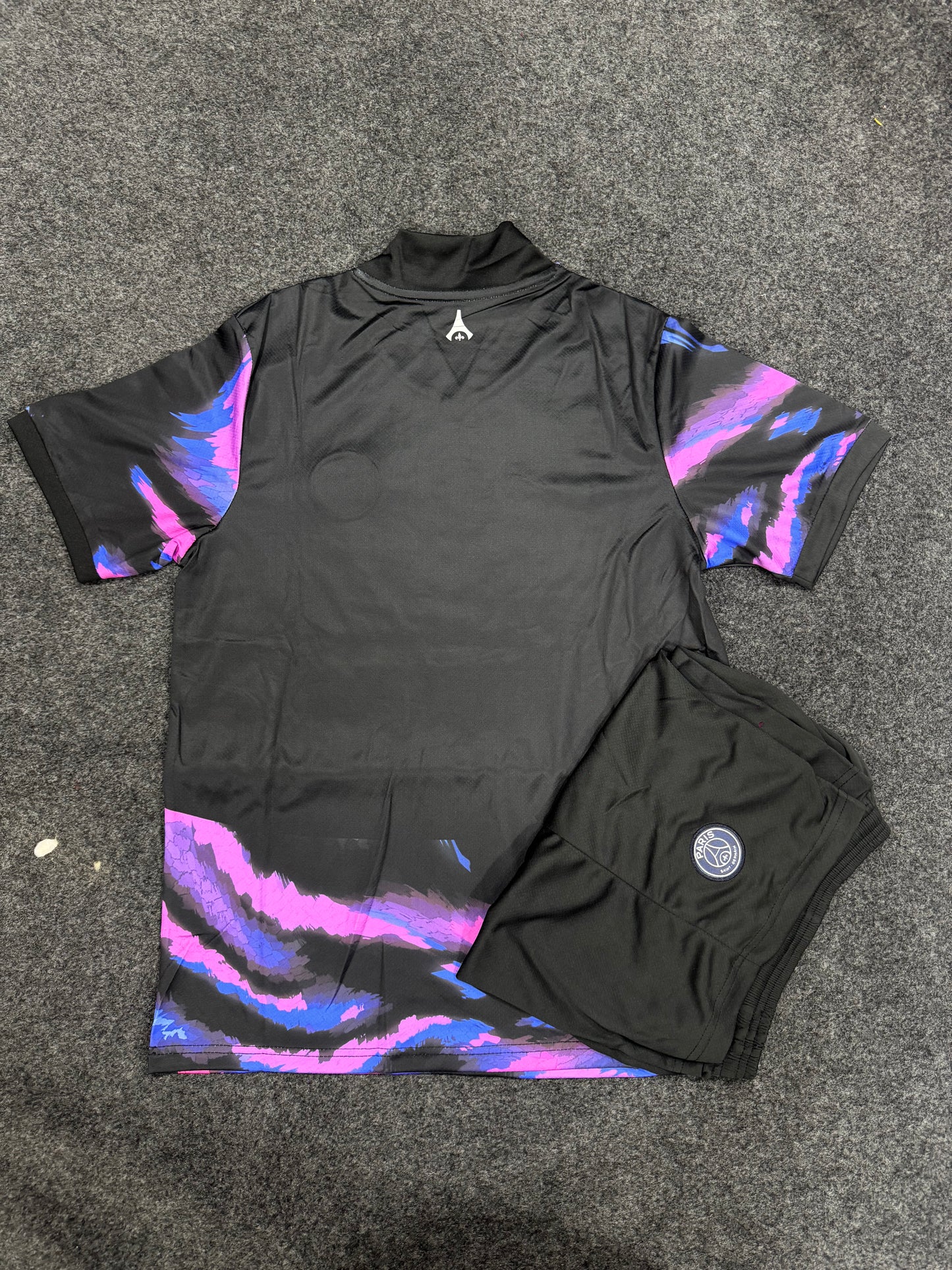 PARIS INSPIRED BLACK & PURPLE SPECIAL EDITION FOOTBALL TRAINING KIT SET