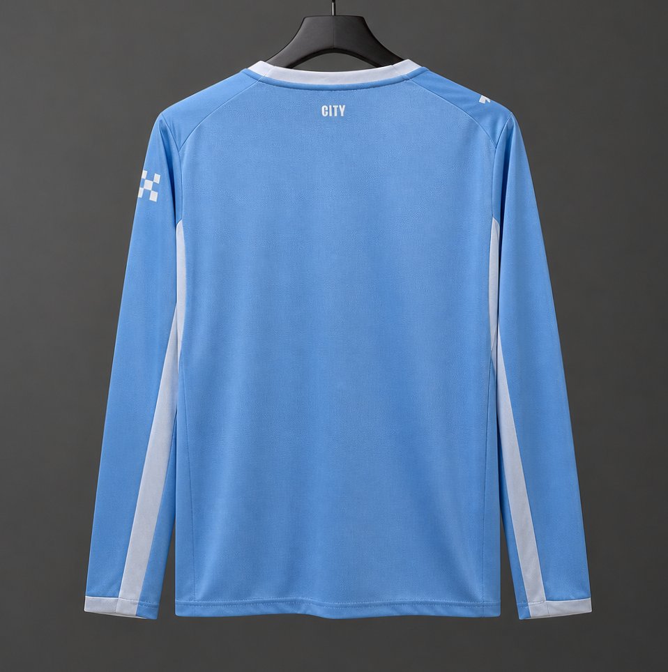 MANCHESTER CITY HOME 2026/27 FULL SLEEVES MASTER VERSION JERSEY WITH LOGO | PREMIUM FOOTBALL JERSEY