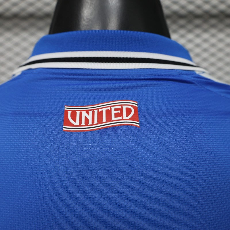MANCHESTER UNITED 26/27 BLUE SPECIAL EDITION JERSEY WITH LOGO | PREMIUM FOOTBALL JERSEY