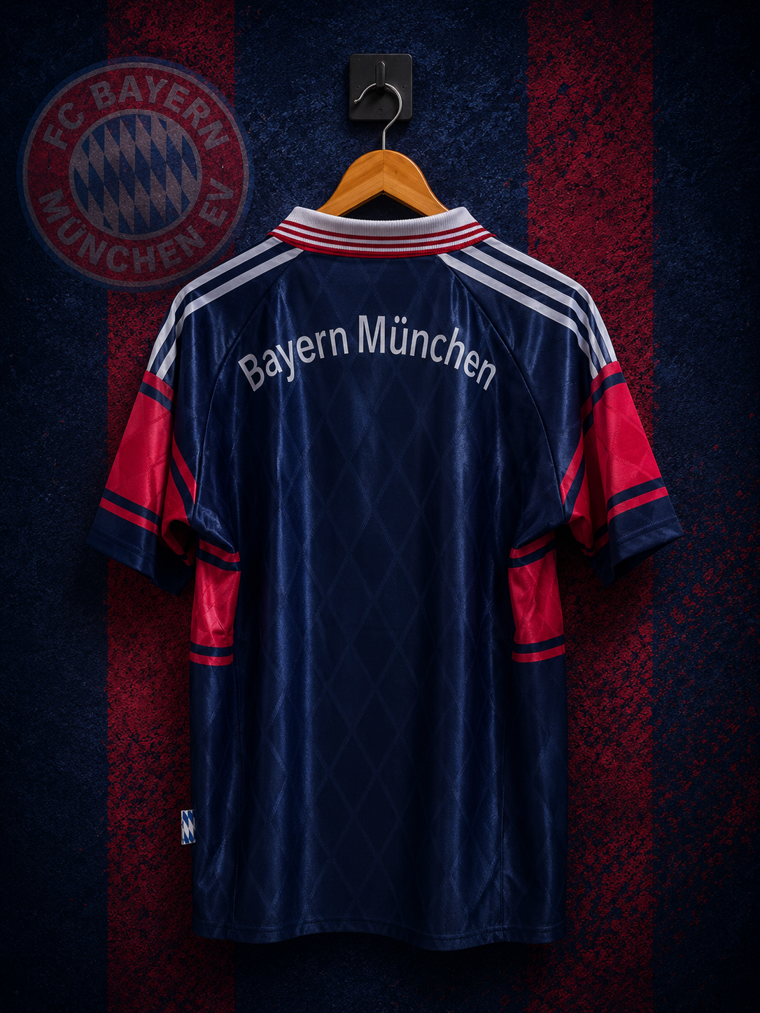 BAYERN MUNICH HOME 1996/97 RETRO JERSEY WITH LOGO | PREMIUM RETRO FOOTBALL JERSEY