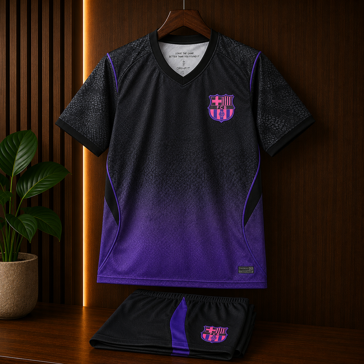 FC BARCELONA AWAY 26/27 JERSEY WITH SHORTS KIT SET WITH LOGO | PREMIUM FOOTBALL KIT