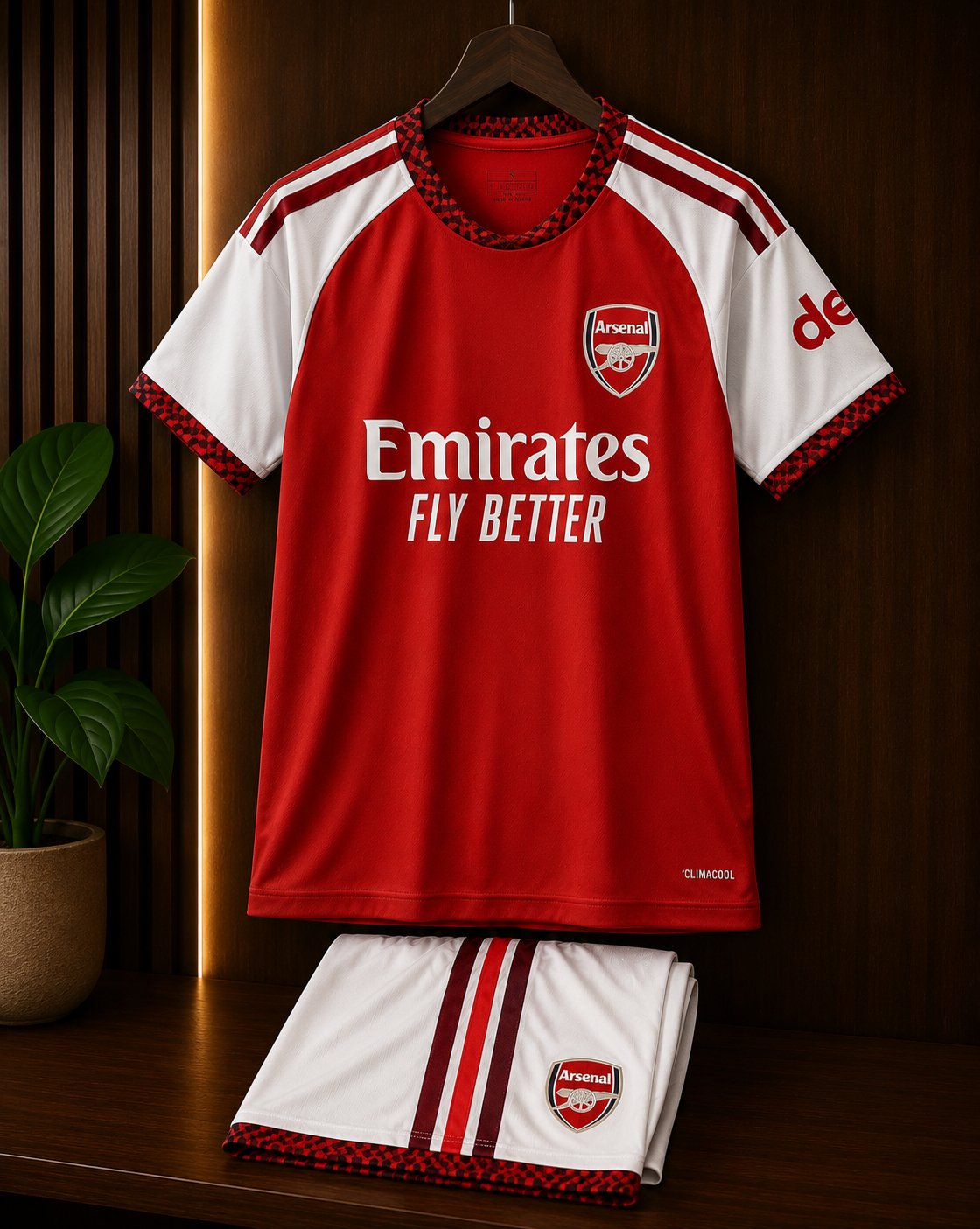 ARSENAL HOME 26/27 JERSEY WITH SHORTS KIT SET WITH LOGO | PREMIUM FOOTBALL KIT