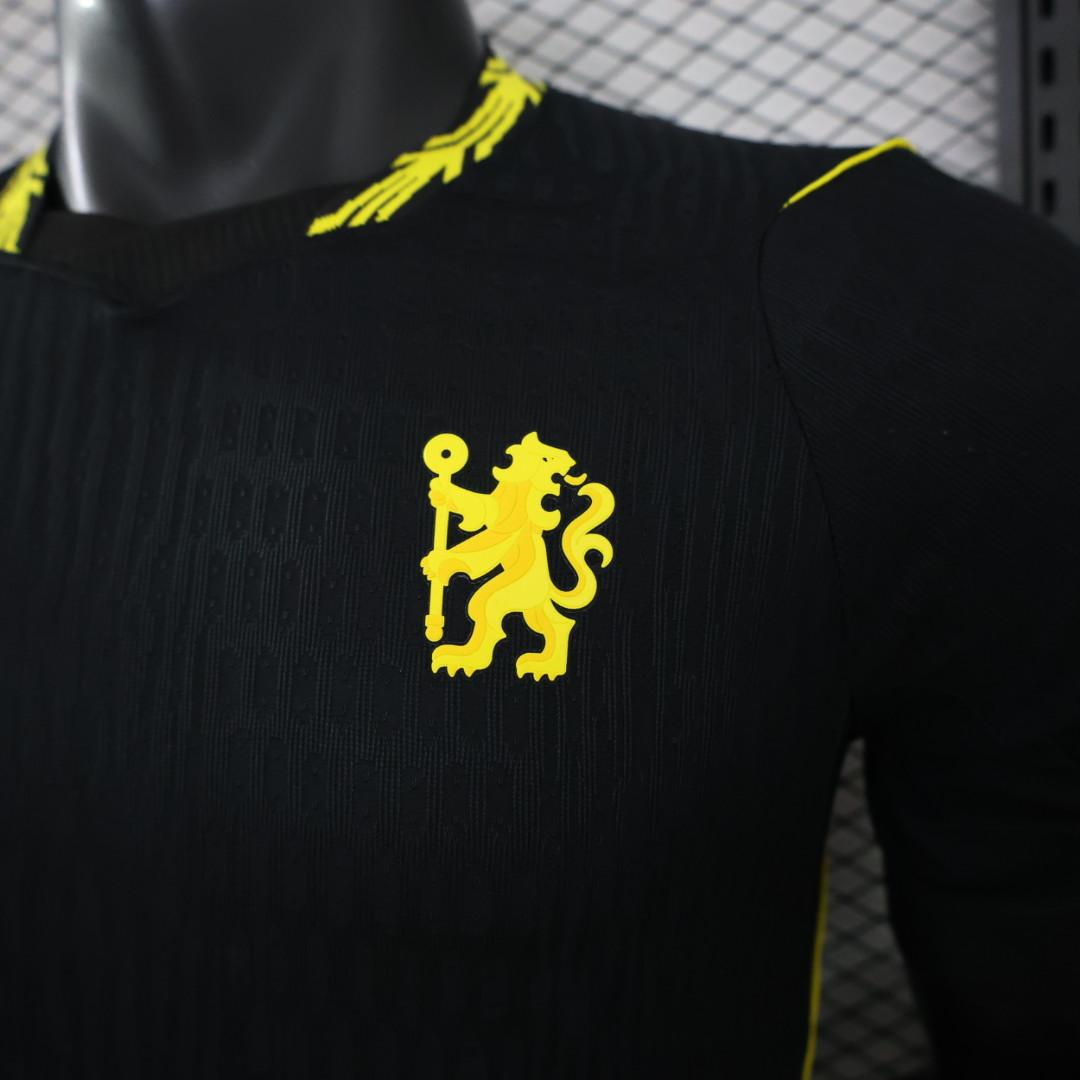 CHELSEA FC 26/27 BLACK THIRD KIT PLAYER VERSION JERSEY WITH LOGO