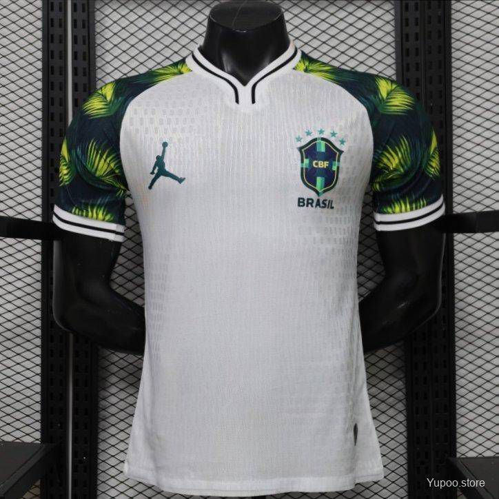 BRAZIL X JORDAN SPECIAL EDITION WHITE WORLD CUP 2026 JERSEY – PLAYER VERSION