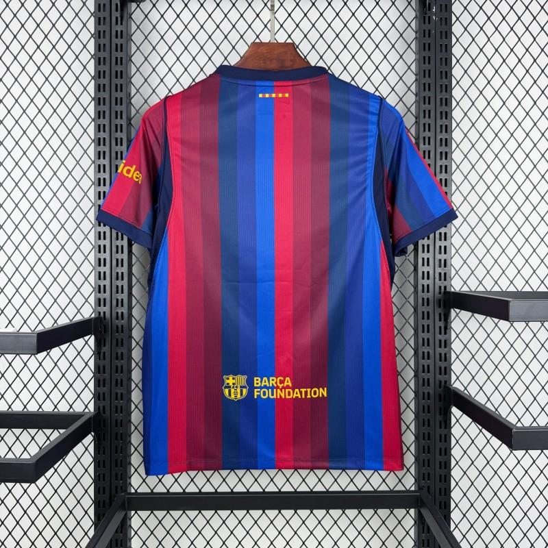 FC BARCELONA HOME 26/27 DEEP BLUE & RED STRIPE MASTER VERSION JERSEY WITH LOGO