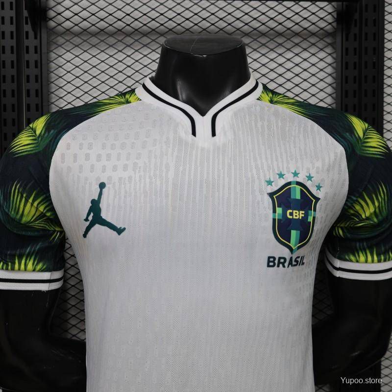 BRAZIL X JORDAN SPECIAL EDITION WHITE WORLD CUP 2026 JERSEY – PLAYER VERSION