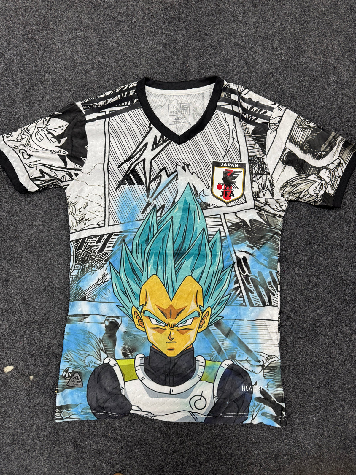 Japan x Dragon Ball Super Vegeta Jersey | Anime Football Jersey players version