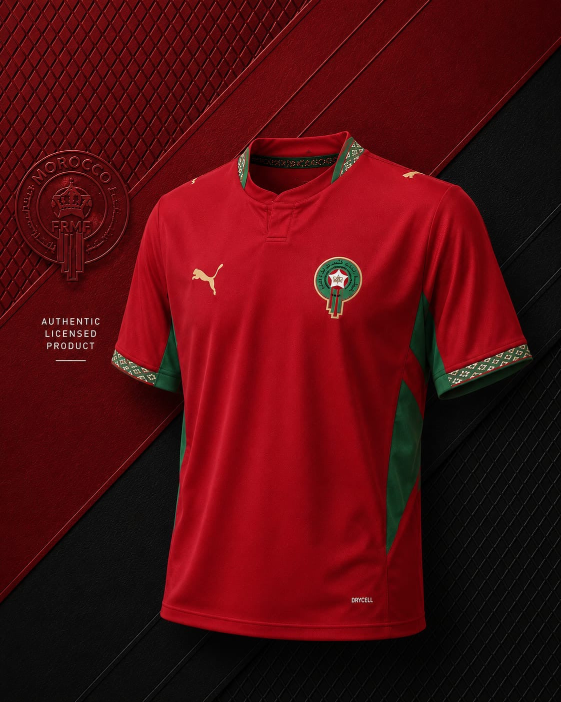 MOROCCO HOME 2026 MASTERS VERSION FOOTBALL JERSEY