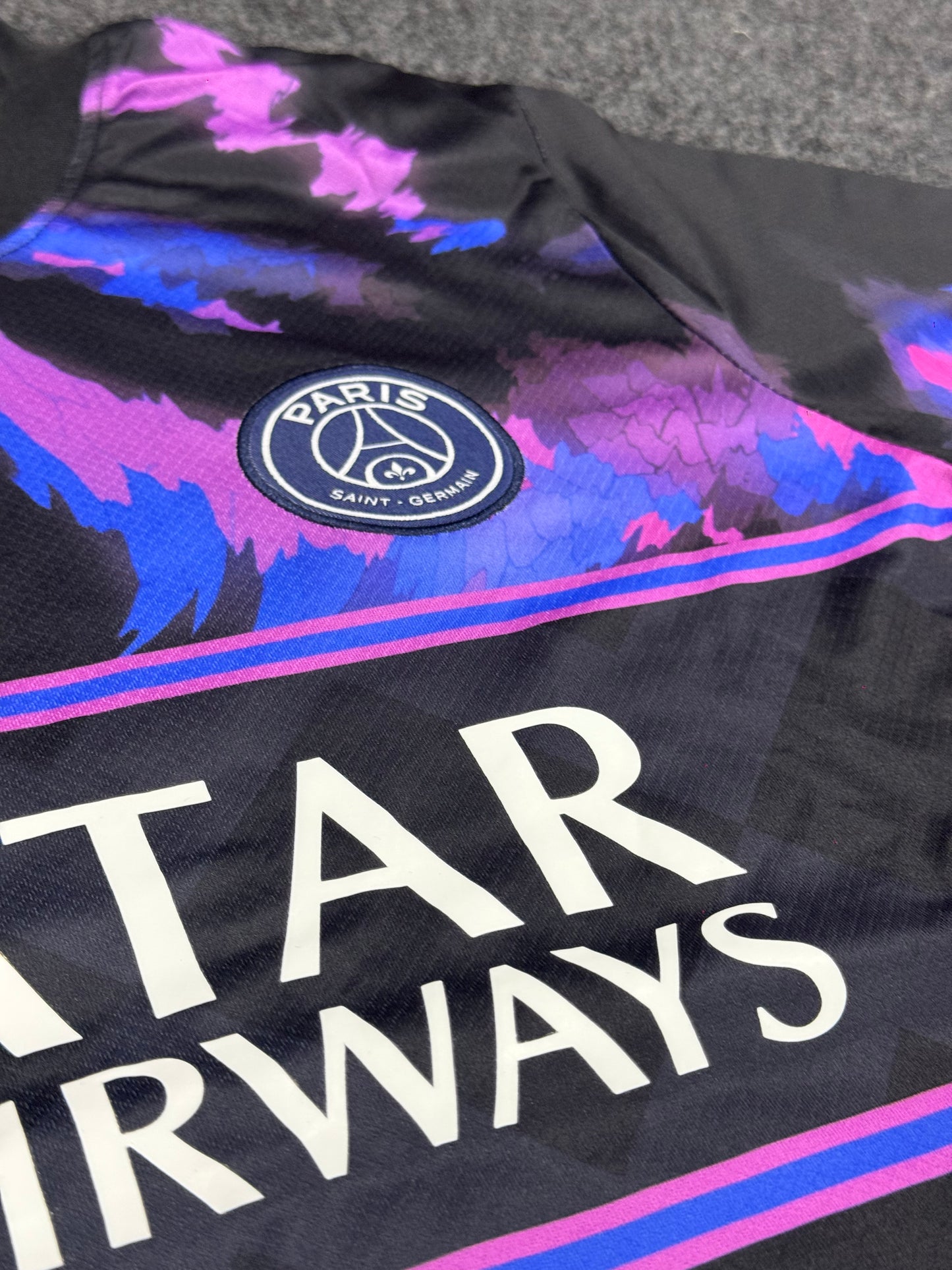PARIS INSPIRED BLACK & PURPLE SPECIAL EDITION FOOTBALL TRAINING KIT SET