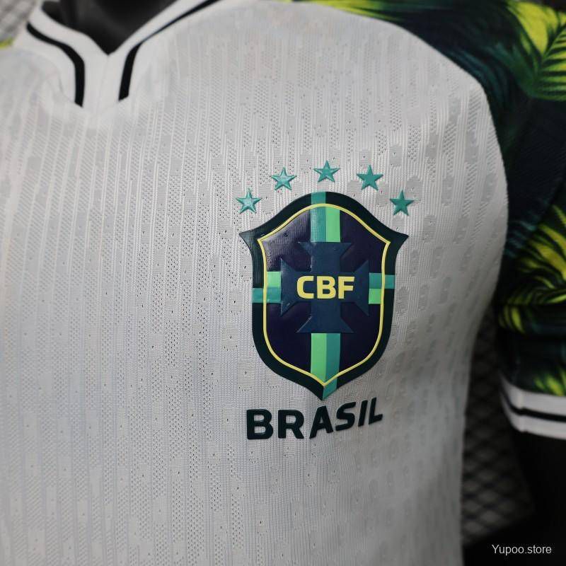 BRAZIL X JORDAN SPECIAL EDITION WHITE WORLD CUP 2026 JERSEY – PLAYER VERSION