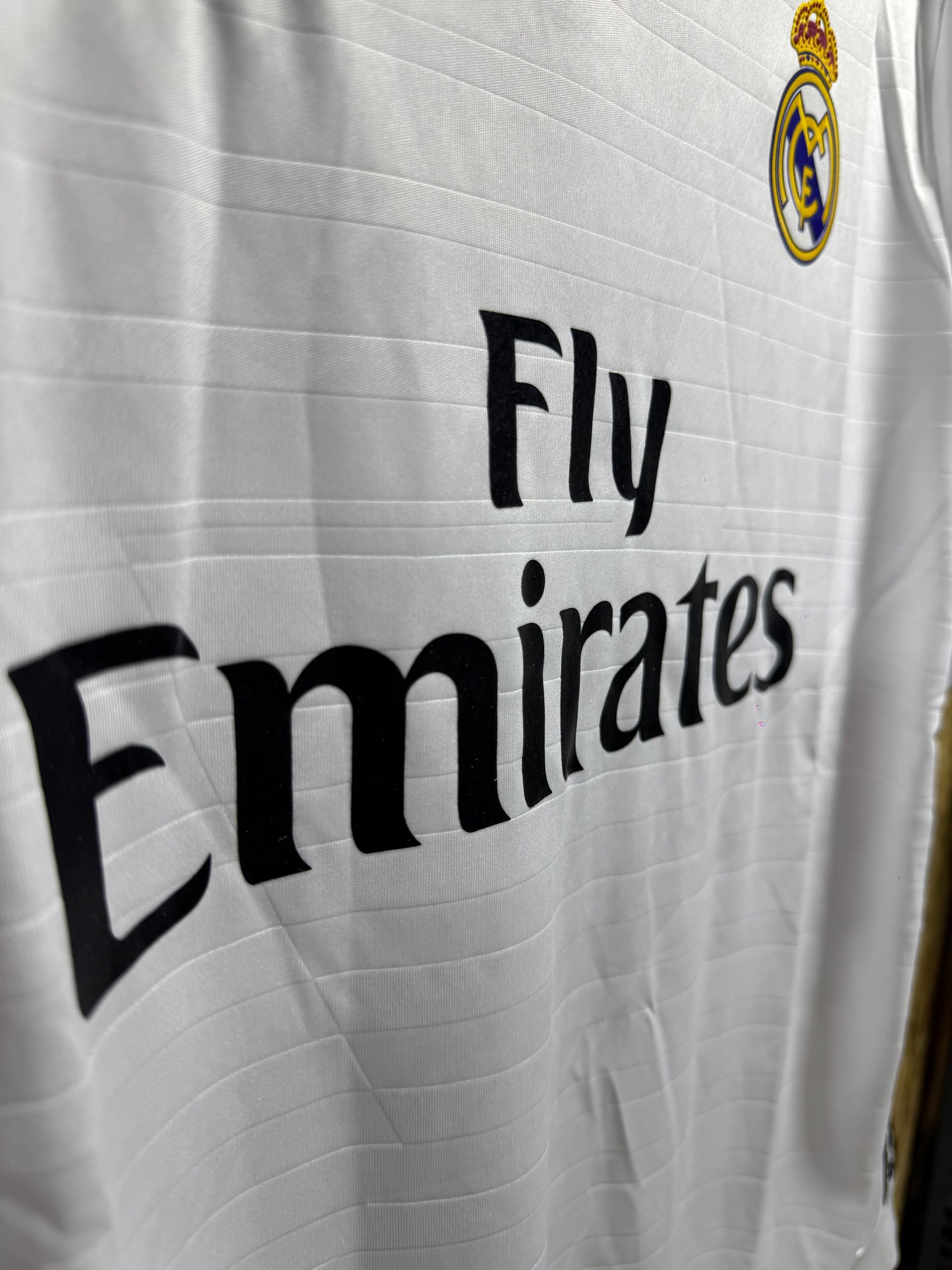 REAL MADRID HOME 2014/15 RETRO JERSEY WITH LOGO | PREMIUM RETRO FOOTBALL JERSEY