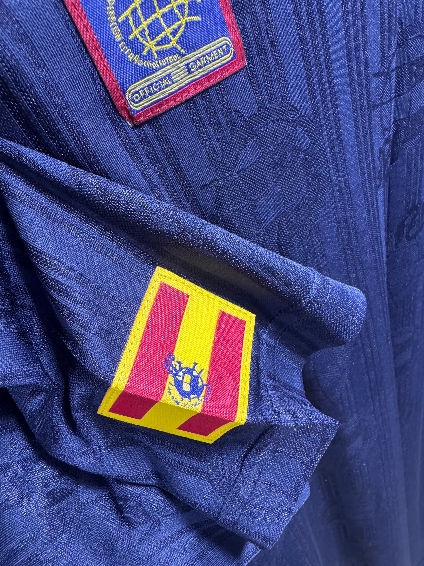 SPAIN AWAY 1996/97 RETRO JERSEY WITH LOGO | PREMIUM RETRO FOOTBALL JERSEY