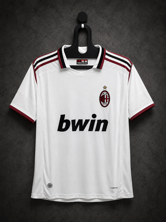 AC MILAN AWAY 2009/10 RETRO JERSEY WITH LOGO | PREMIUM RETRO FOOTBALL JERSEY