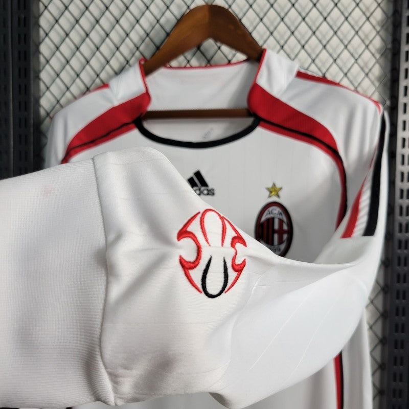 AC MILAN 2006–2007 AWAY LONG-SLEEVE RETRO FOOTBALL JERSEY