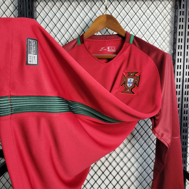 PORTUGAL 2016 HOME RETRO FOOTBALL JERSEY – LONG SLEEVE