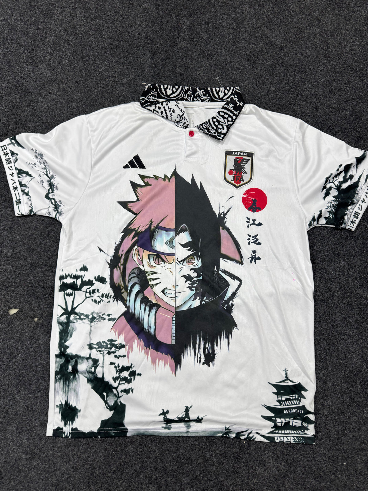 Japan x Naruto & Sasuke Special Edition Football Jersey – Anime Graphic Jersey
