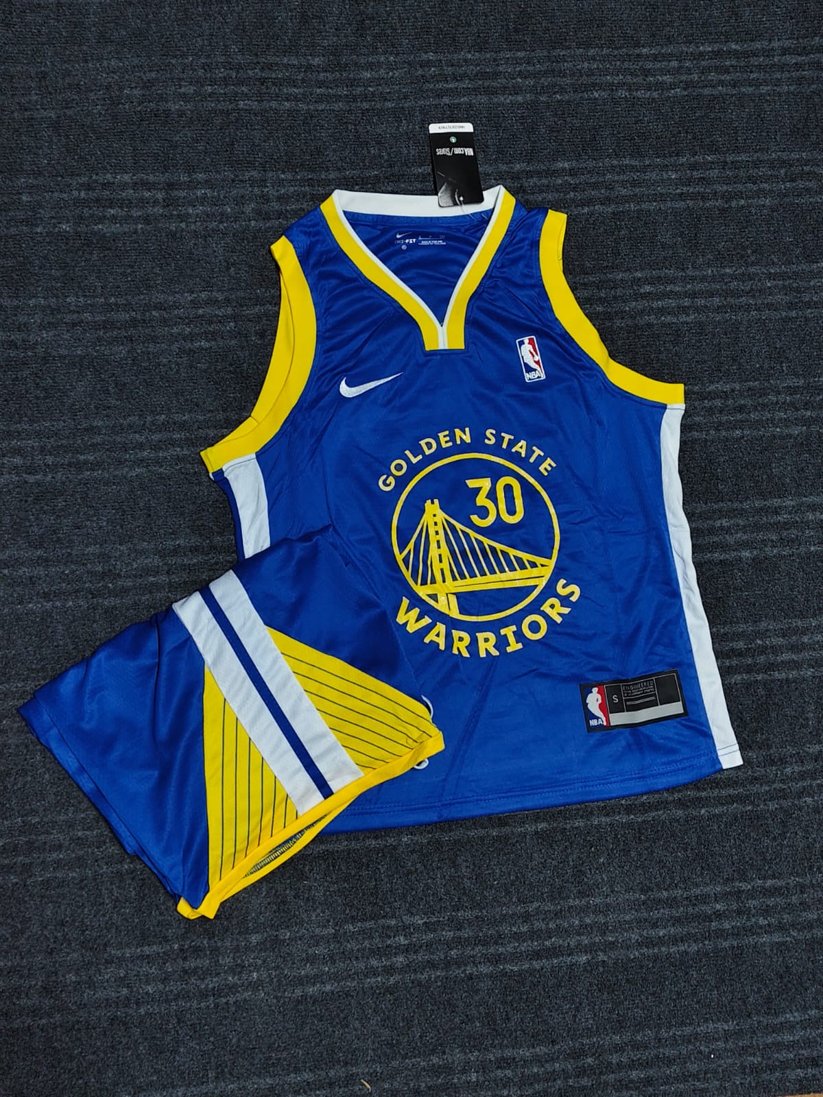 Stephen Curry Golden State Warriors Icon Edition NBA Basketball Jersey