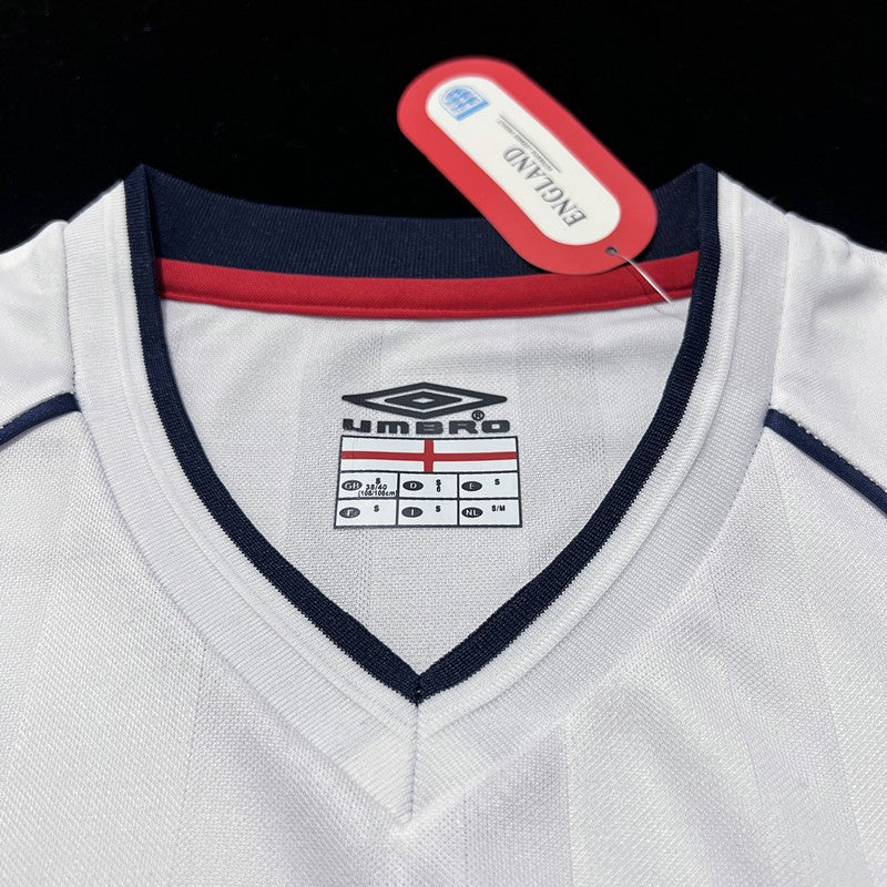 ENGLAND 2002 WORLD CUP HOME RETRO FOOTBALL JERSEY