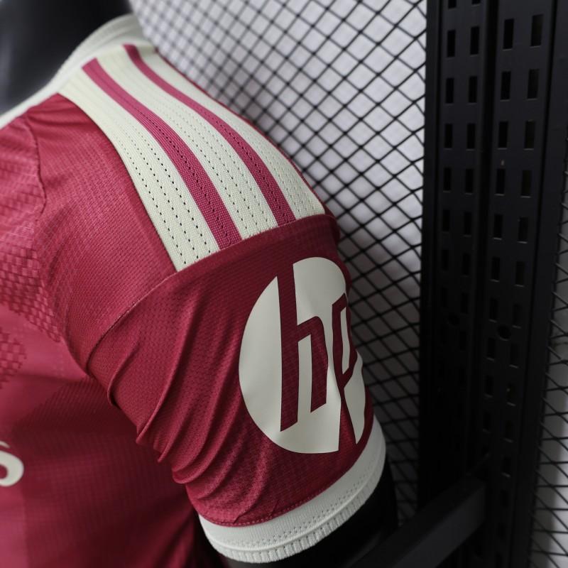 REAL MADRID THIRD 26/27 BURGUNDY RED PLAYER VERSION JERSEY WITH LOGO