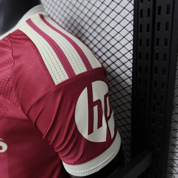 REAL MADRID THIRD 26/27 BURGUNDY RED PLAYER VERSION JERSEY WITH LOGO