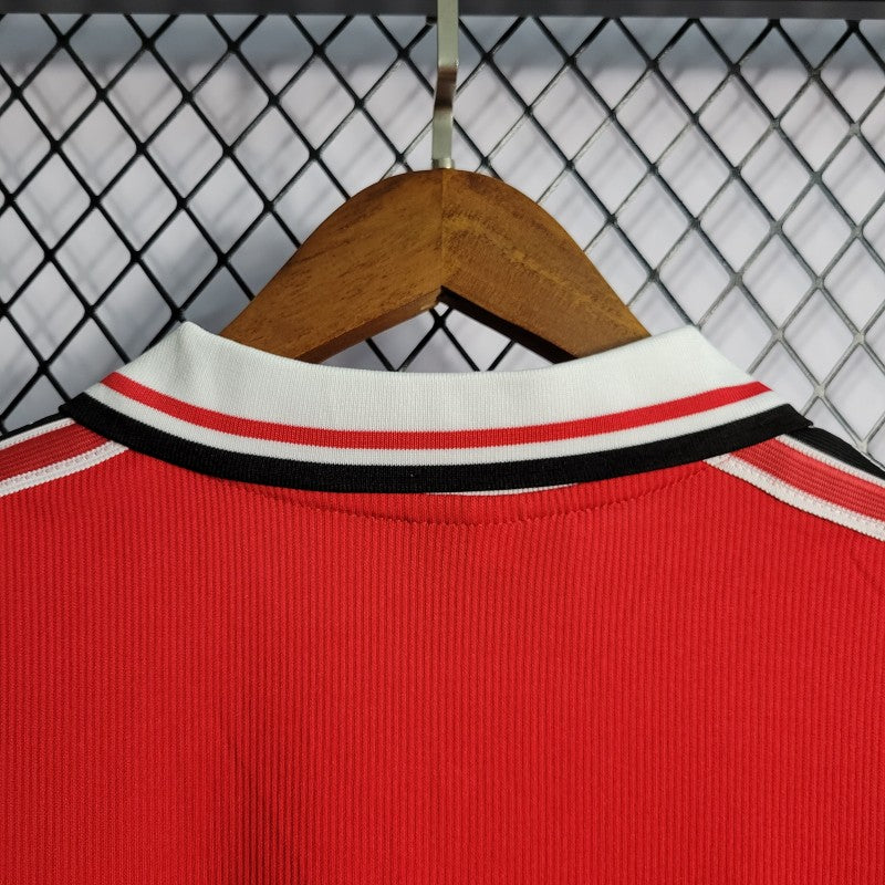 MANCHESTER UNITED 1998–99 HOME RETRO FOOTBALL JERSEY – LONG SLEEVE