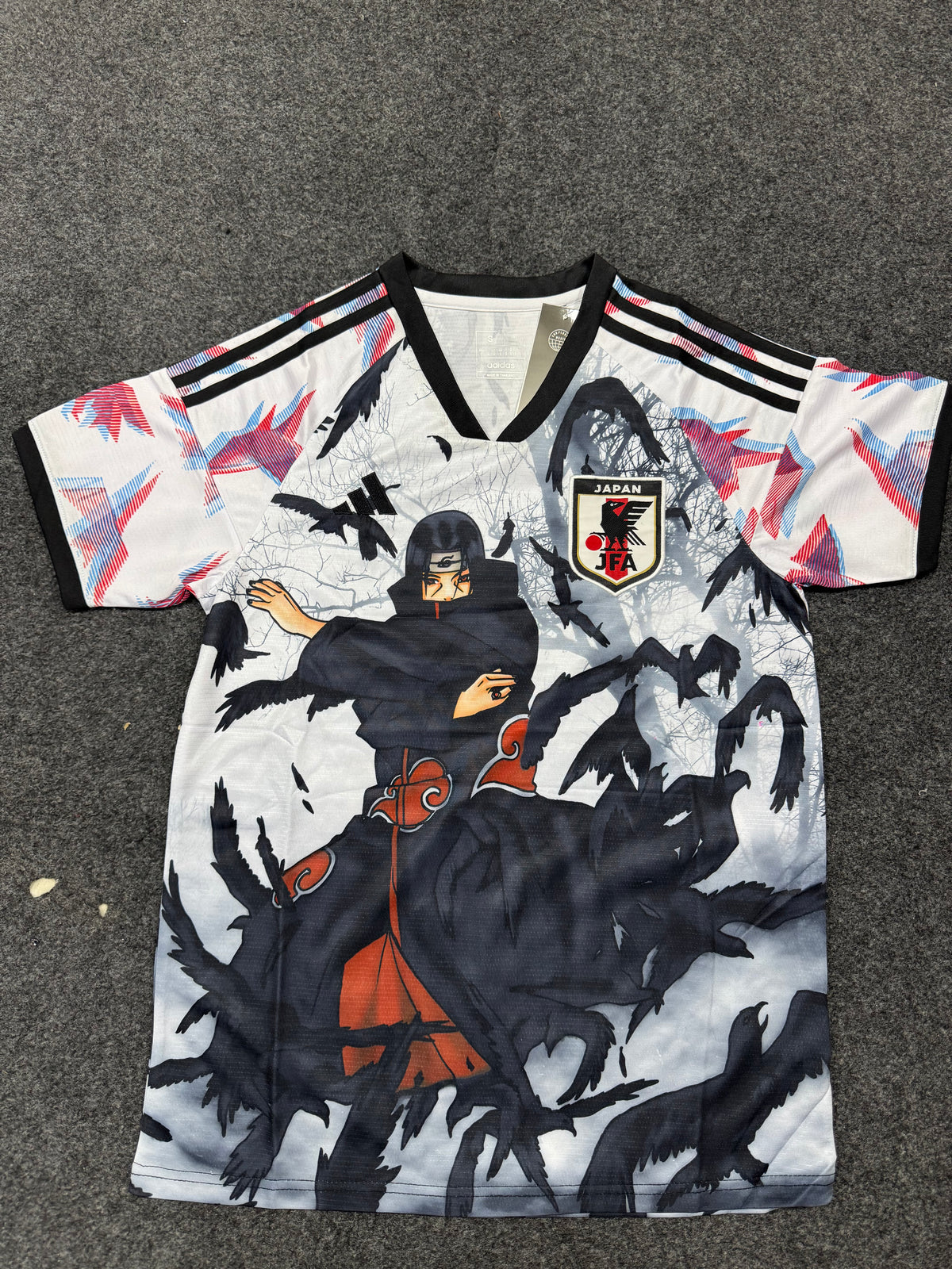 Japan x Itachi Uchiha Special Edition Football Jersey – Naruto Anime Graphic Jersey