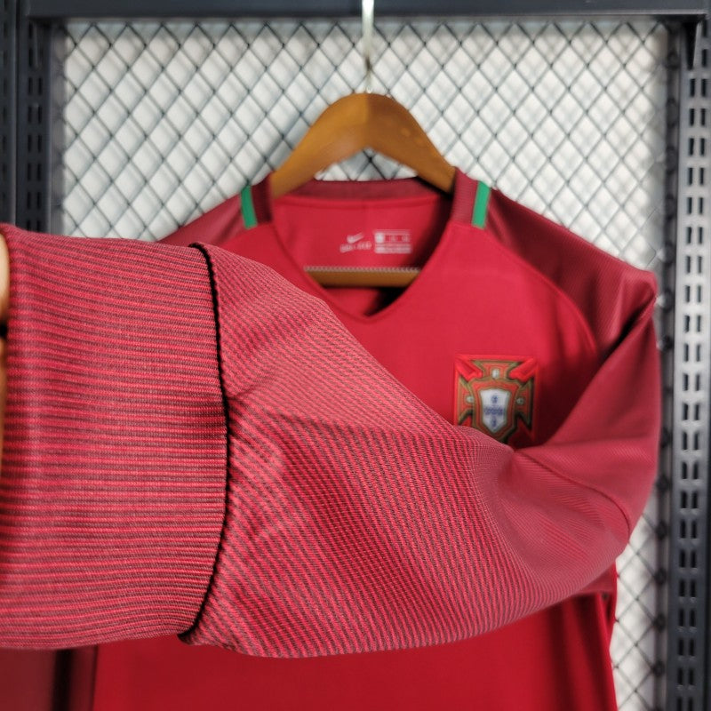 PORTUGAL 2016 HOME RETRO FOOTBALL JERSEY – LONG SLEEVE