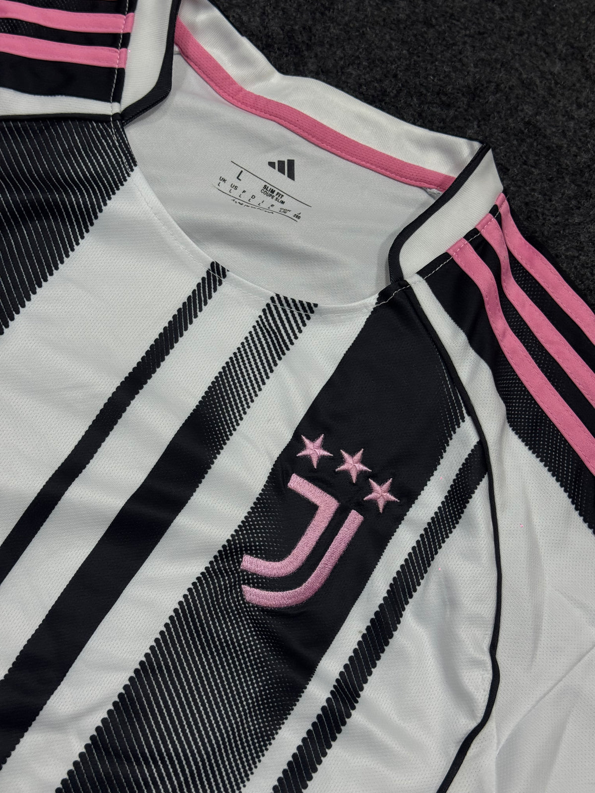 Juventus 2025/26 Home Jersey | Black & White Football Kit