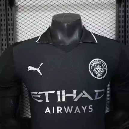 MANCHESTER CITY AWAY BLACK EDITION 2025/26 PLAYER VERSION JERSEY
