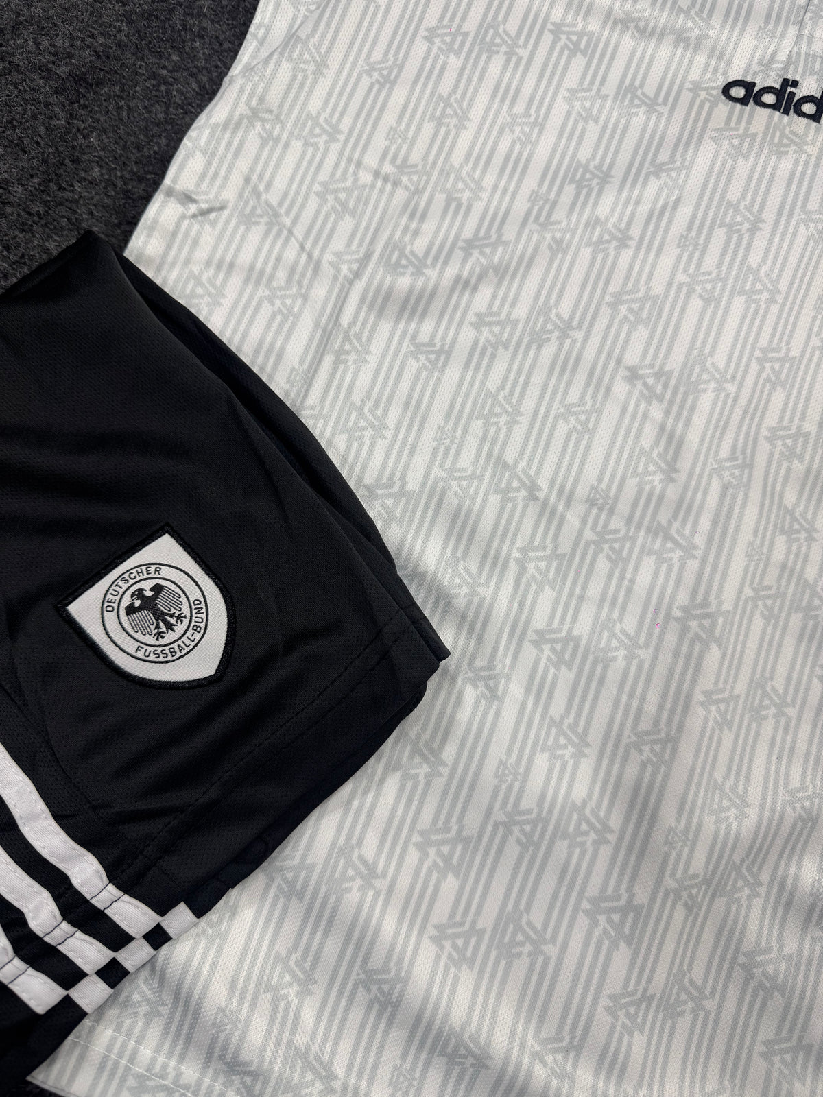 Germany 1996/97 Home Retro Football Jersey & Shorts Set – Classic White Kit
