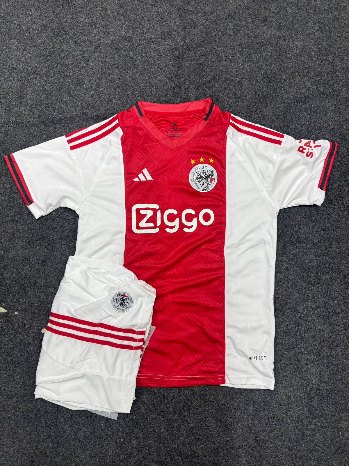 Ajax 2023/24 Home Jersey – Classic Red & White Football Kit