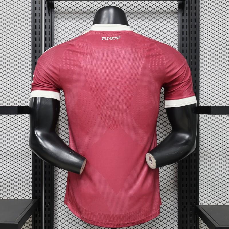 REAL MADRID THIRD 26/27 BURGUNDY RED PLAYER VERSION JERSEY WITH LOGO