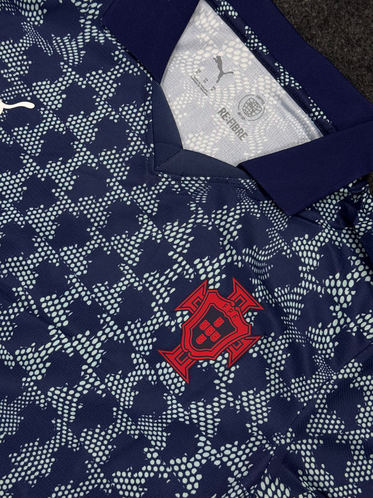 Portugal ftblNRGY+ Retro Jersey – Persian Blue Football Jersey