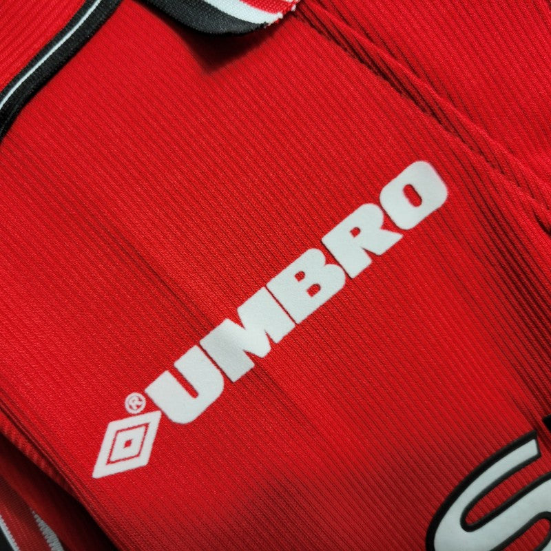 MANCHESTER UNITED 1998–99 HOME RETRO FOOTBALL JERSEY – LONG SLEEVE