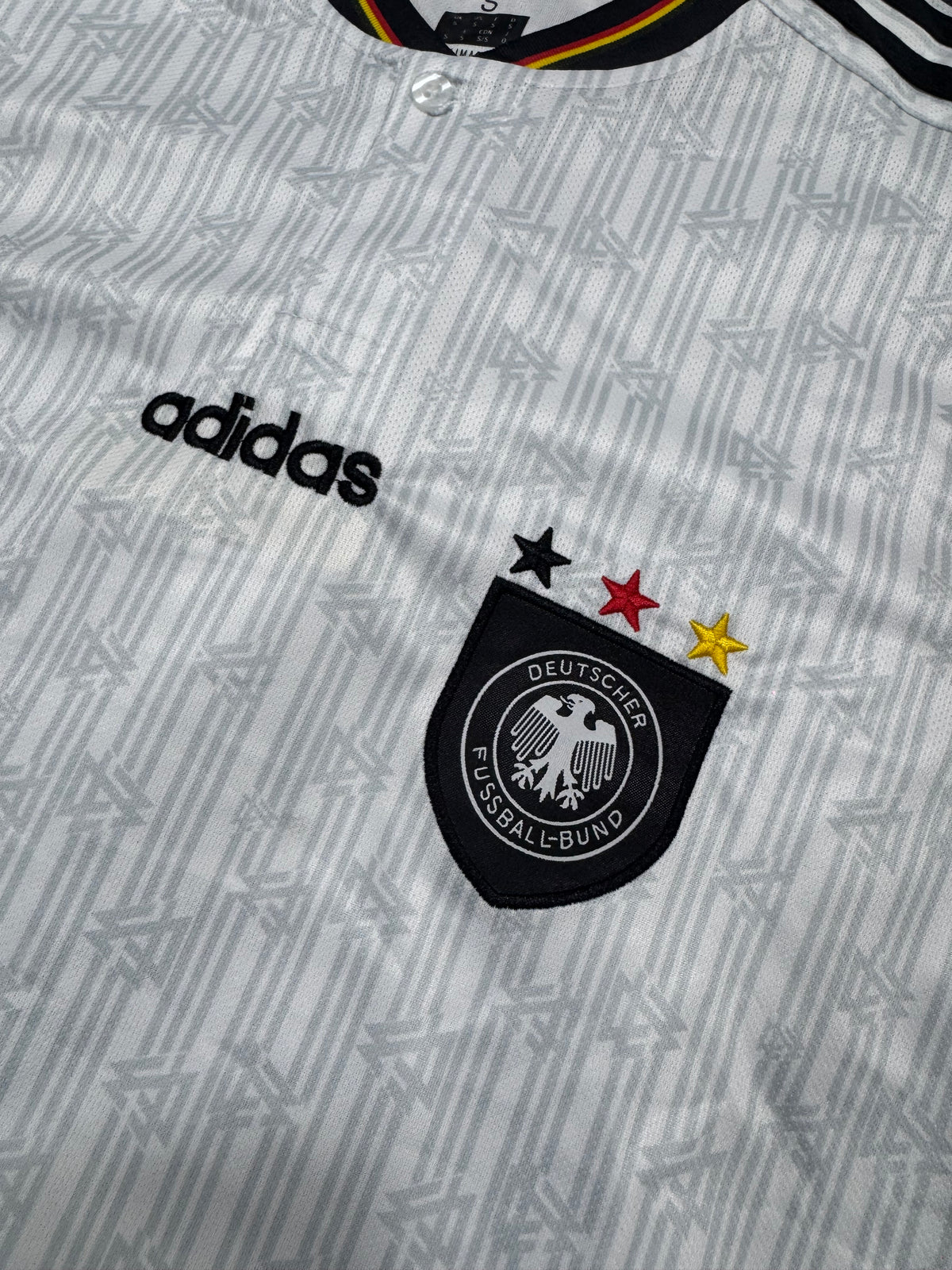 Germany 1996/97 Home Retro Football Jersey & Shorts Set – Classic White Kit