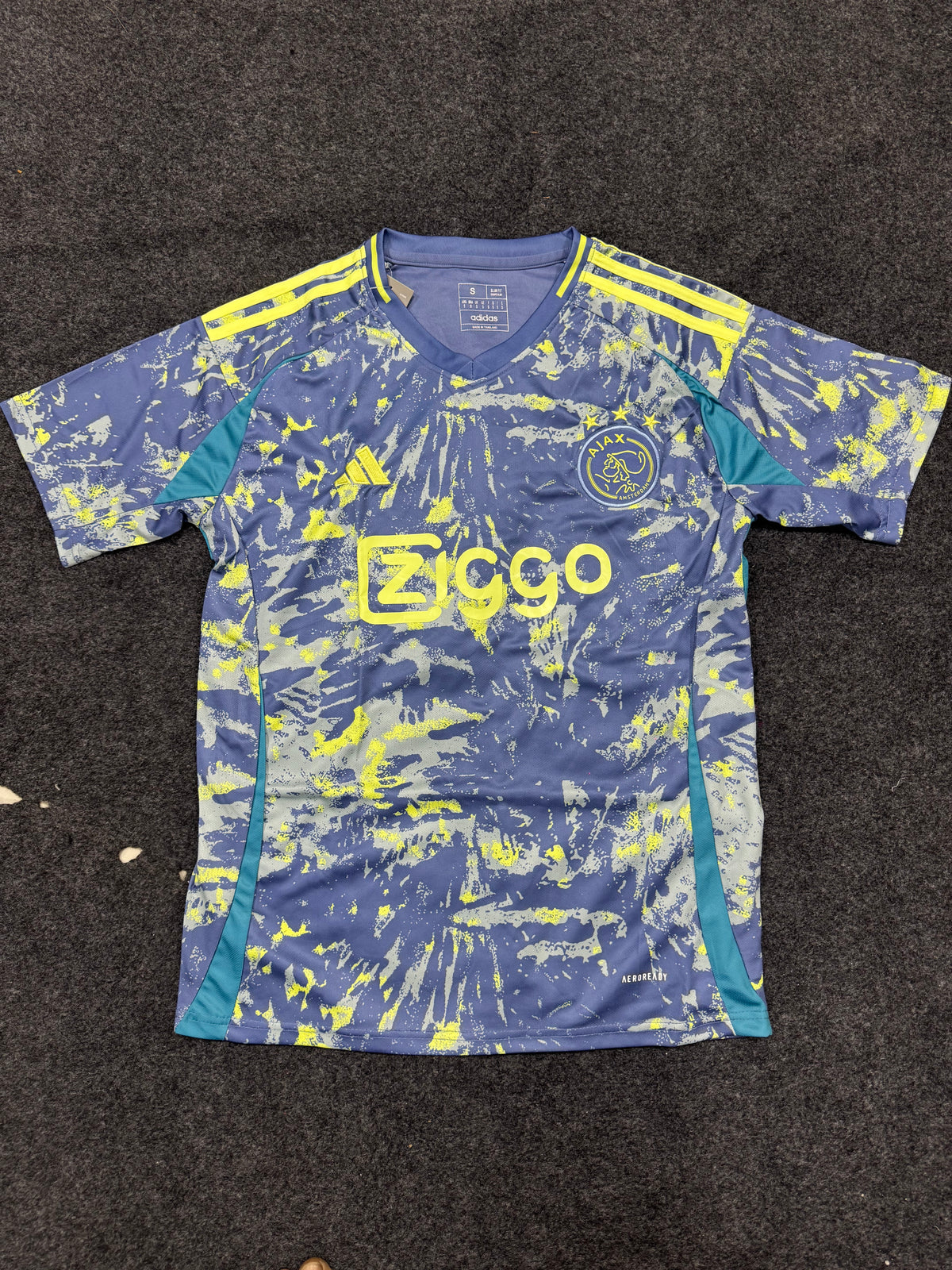 Ajax 2024/25 Away Jersey – Blue & Yellow Football Kit