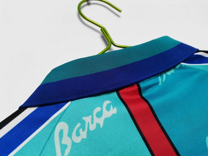 FC BARCELONA 1995–1997 AWAY LONG-SLEEVE RETRO FOOTBALL JERSEY