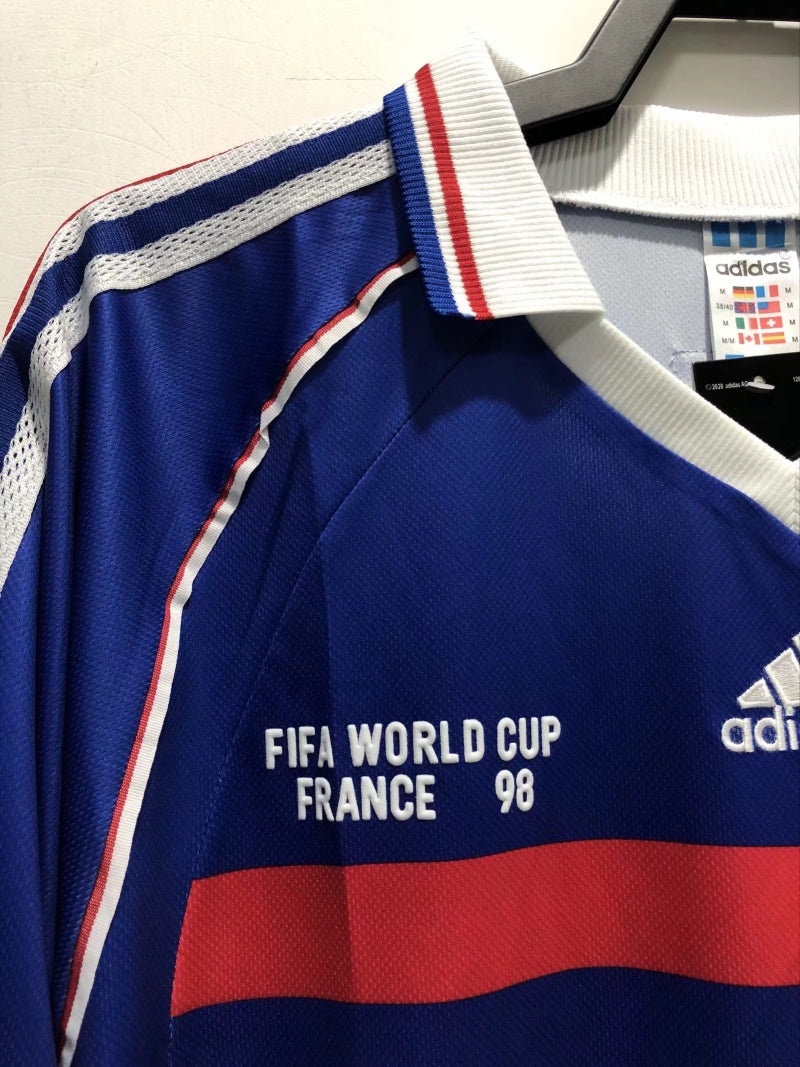 France 1998 Home Retro Jersey Long Sleeve | World Cup Shirt