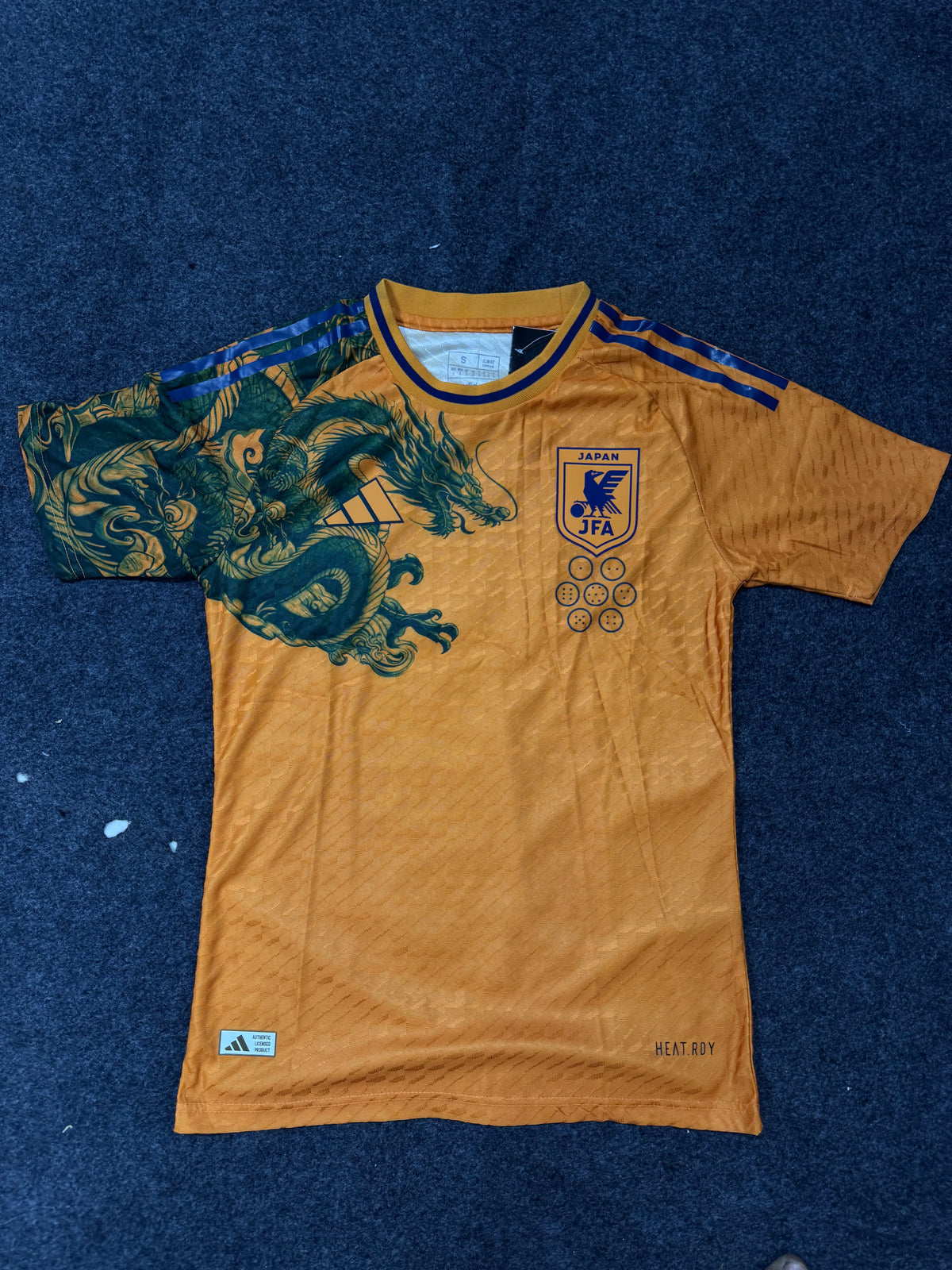 Japan Green & Gold Dragon Special Edition Football Jersey – Japanese Dragon Graphic Concept players version