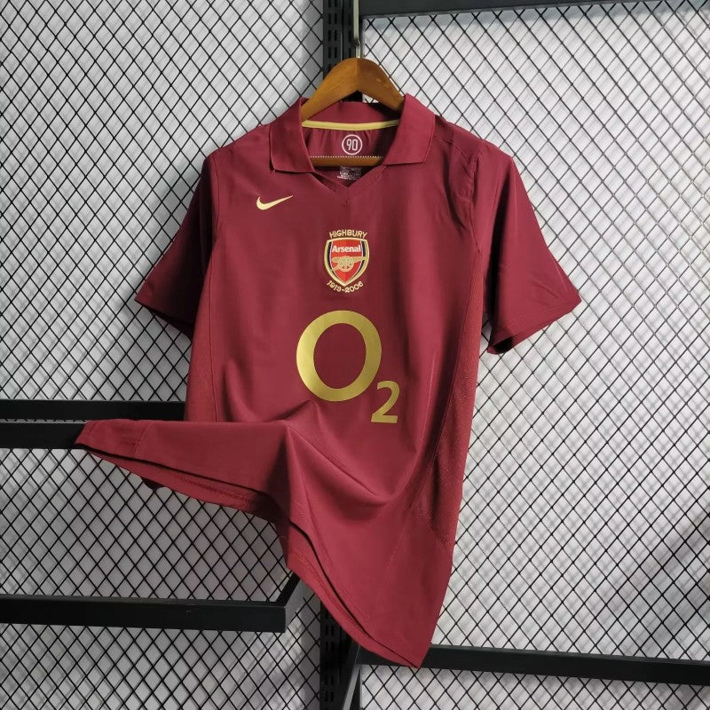 Arsenal 2005–06 Home Retro Football Jersey | Vintage Arsenal Kit