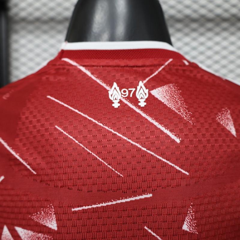 LIVERPOOL HOME 26/27 RED GEOMETRIC SHATTER PATTERN SPECIAL EDITION PLAYER VERSION JERSEY