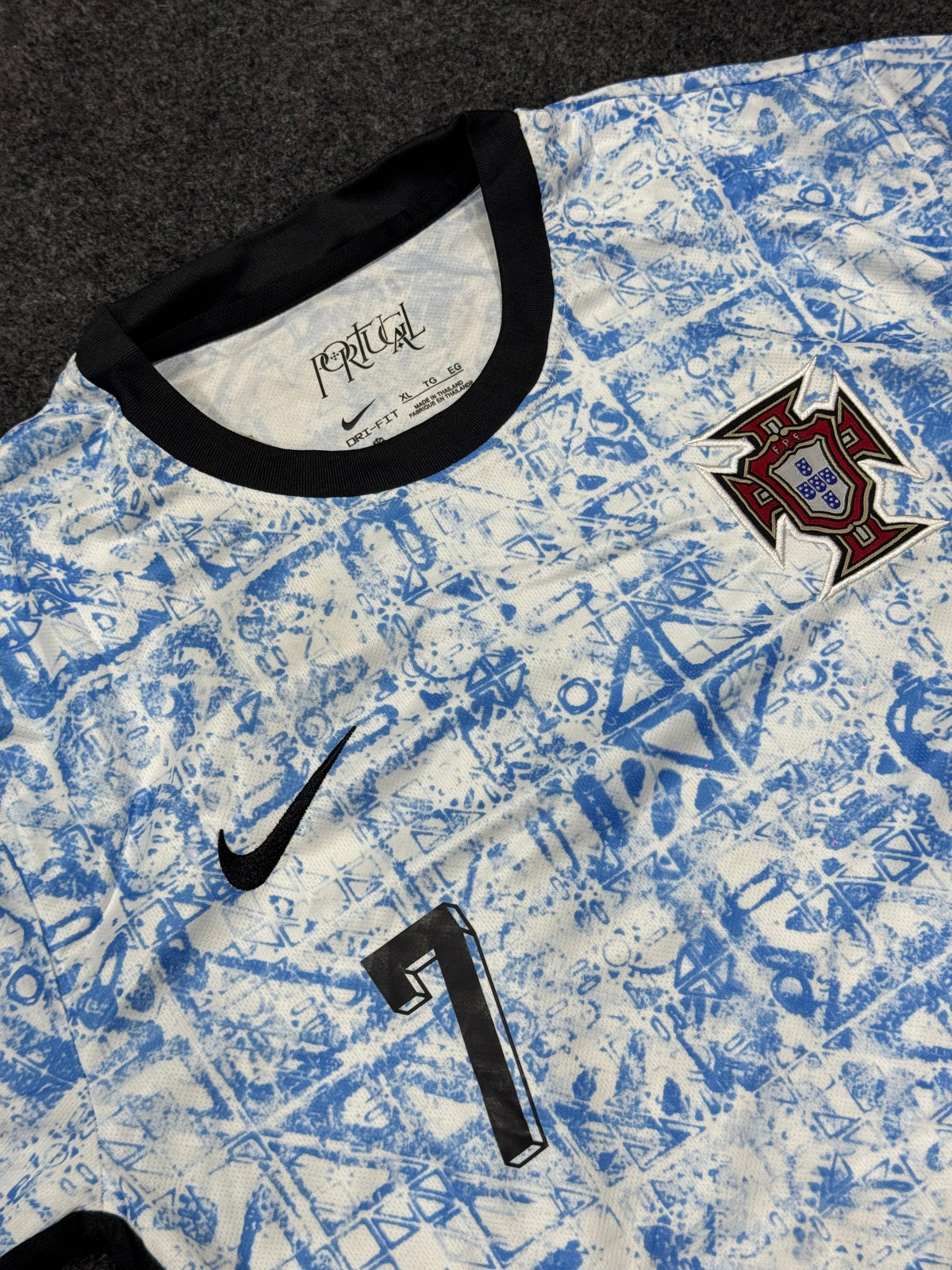 Portugal 2024 Away Kit – Cristiano Ronaldo #7 Blue Football Jersey & Shorts Set