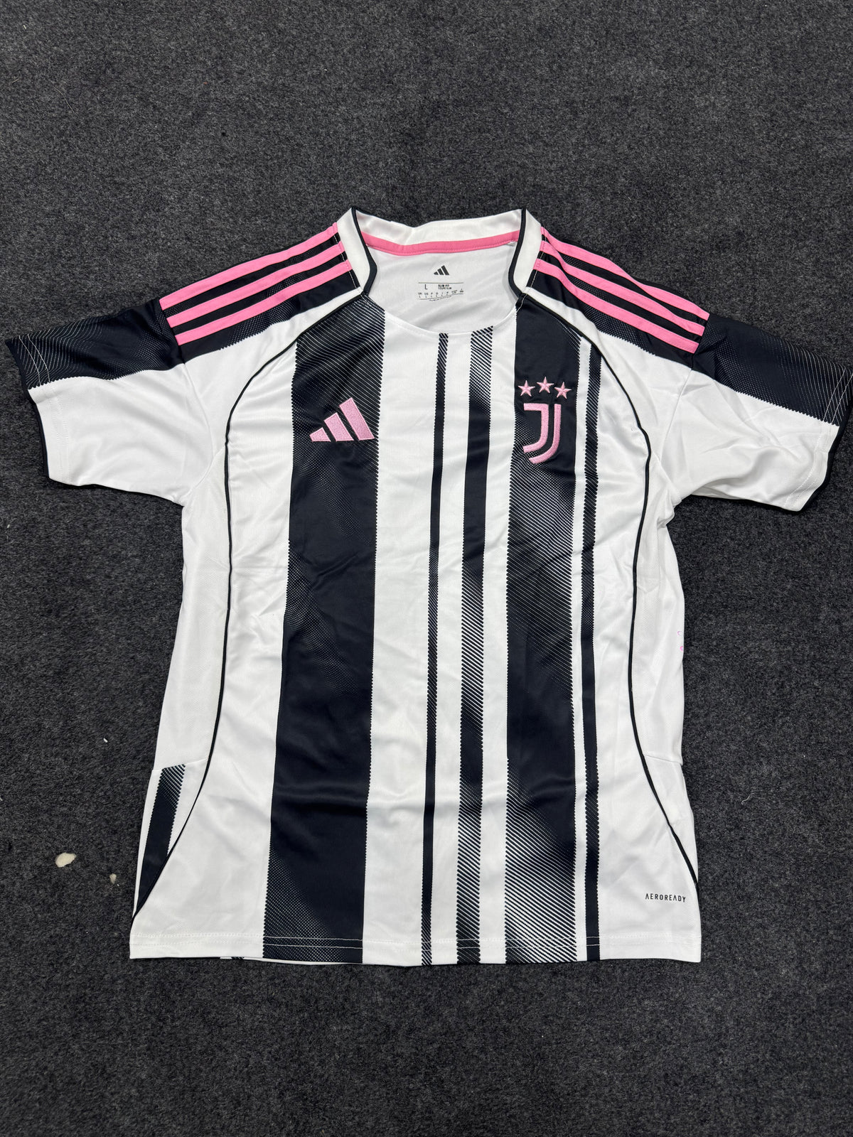 Juventus 2025/26 Home Jersey | Black & White Football Kit