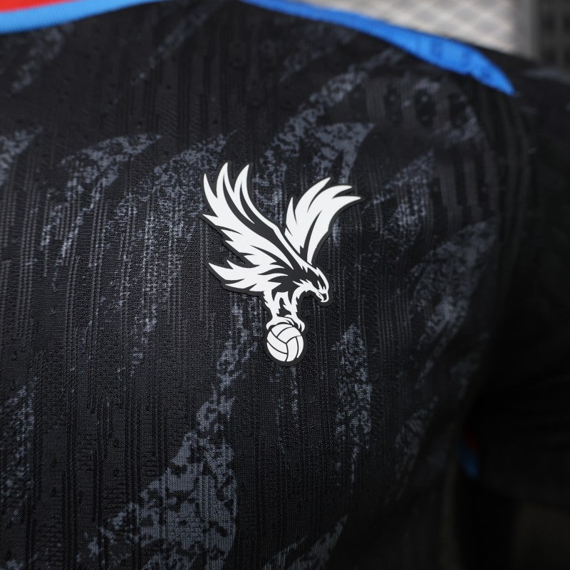 CRYSTAL PALACE INSPIRED BLACK PREMIUM FOOTBALL JERSEY – 2025/26 EDITION