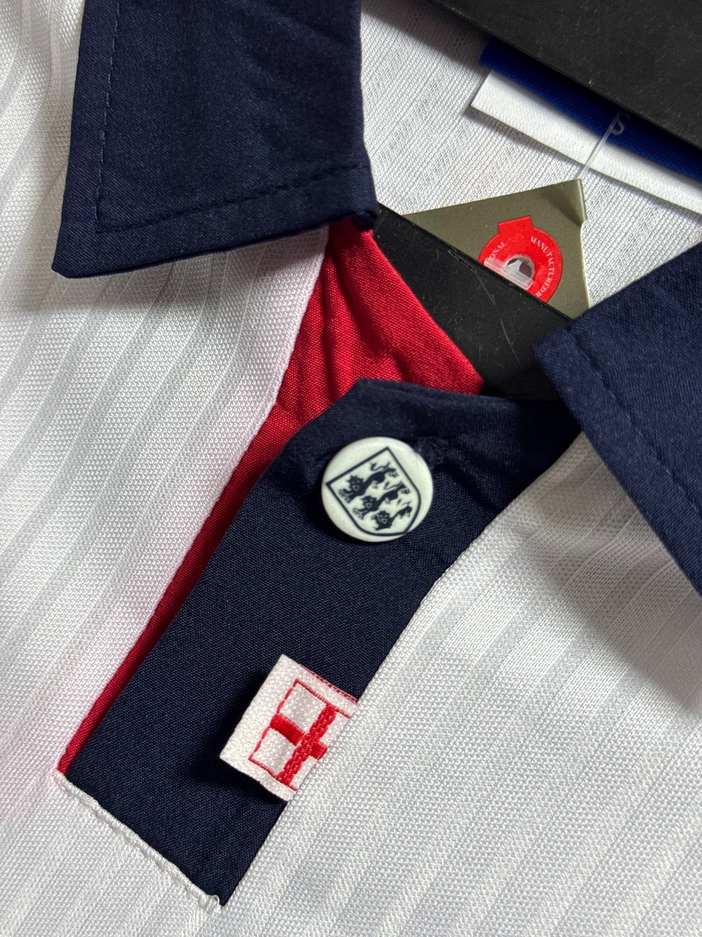 ENGLAND HOME 1998 RETRO JERSEY WITH LOGO | PREMIUM RETRO FOOTBALL JERSEY