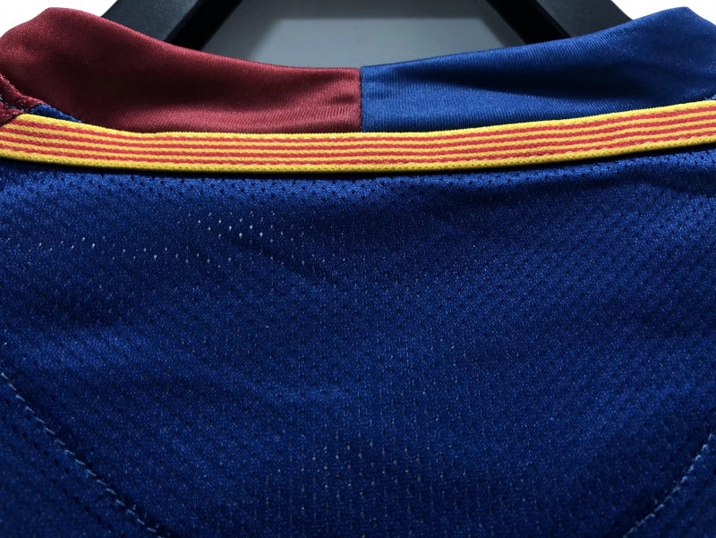 FC BARCELONA RETRO 2008/09 UEFA CHAMPIONS LEAGUE FINAL LONG SLEEVE JERSEY WITH LOGO | PREMIUM RETRO FOOTBALL JERSEY