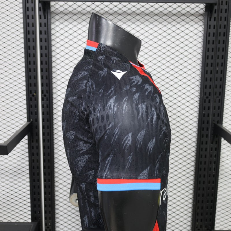 CRYSTAL PALACE INSPIRED BLACK PREMIUM FOOTBALL JERSEY – 2025/26 EDITION