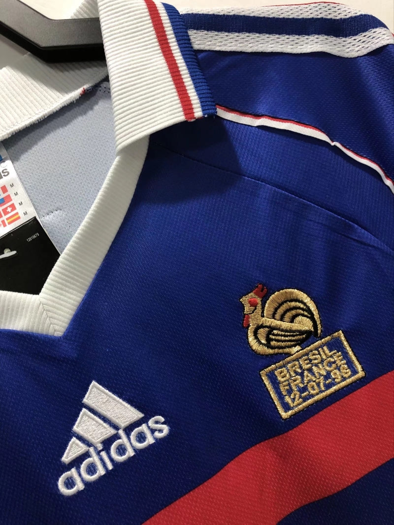 France 1998 Home Retro Jersey Long Sleeve | World Cup Shirt