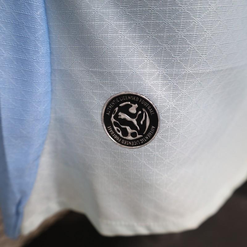 MANCHESTER CITY HOME 26/27 SKY BLUE WITH WHITE SIDE PANEL PLAYER VERSION JERSEY WITH LOGO