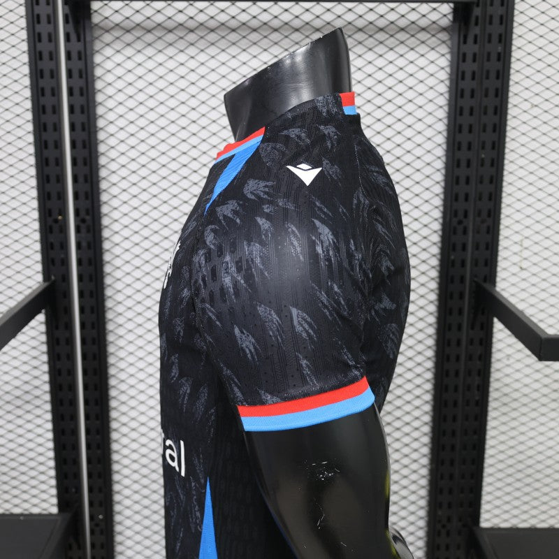 CRYSTAL PALACE INSPIRED BLACK PREMIUM FOOTBALL JERSEY – 2025/26 EDITION